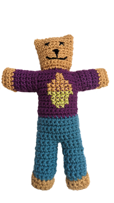 A crochet Brave Bear