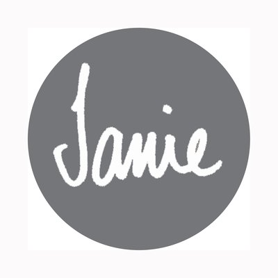 Janie logo for designer Jane Withers