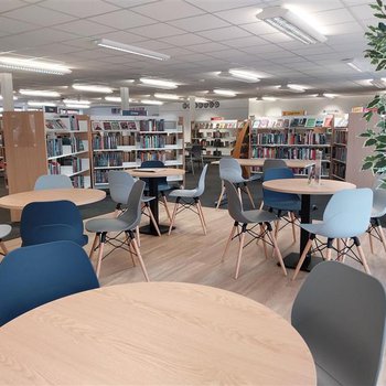 Bingham Library after - coffee area