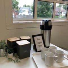 Woodthorpe Library tea and coffee station