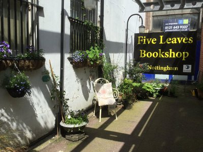 Photograph of the exterior of Five Leaves bookshop