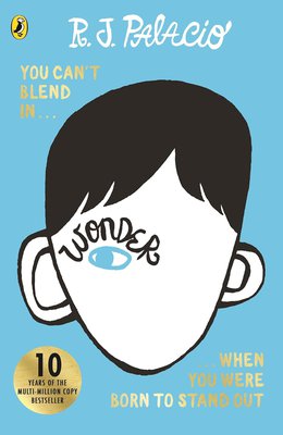 book cover of Wonder by R.J Palacio