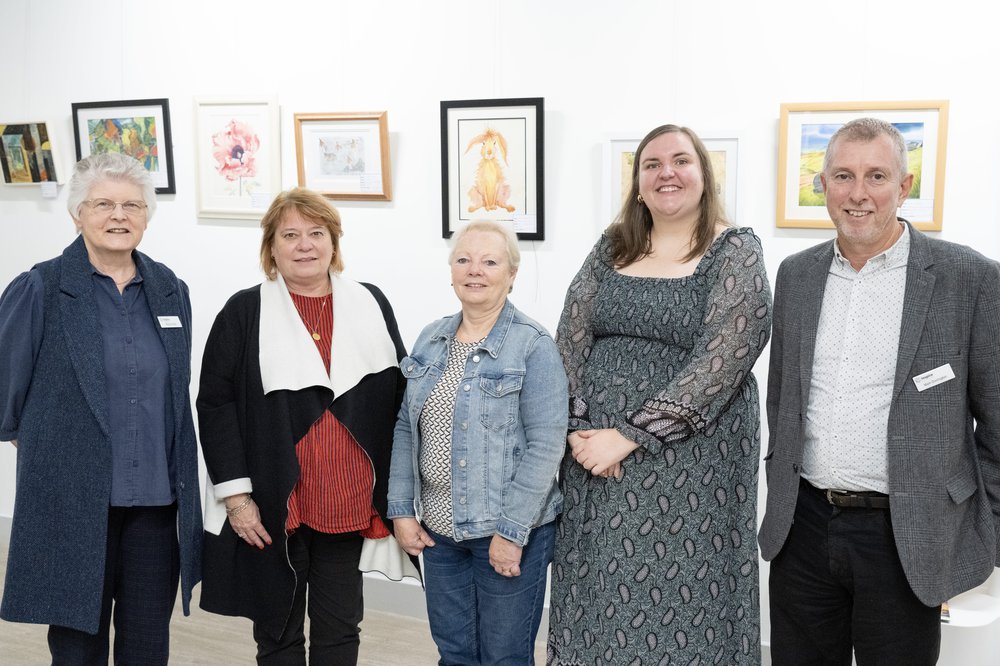 Inspire Board Members at 2025 Inspire AGM - Margot Madin, Dawn Justice, Jackie Hewlett Davies, Sophie Collier and Mark Dorrington