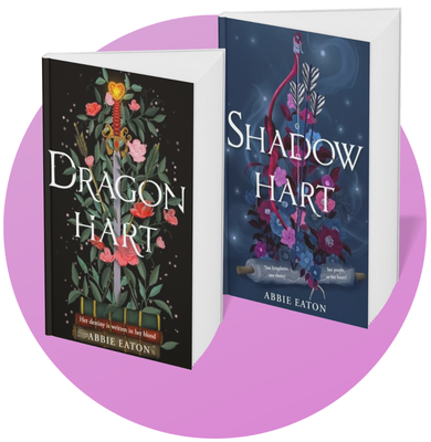 Book covers for Dragon Hart and Shadow Hart by Abbie Eaton
