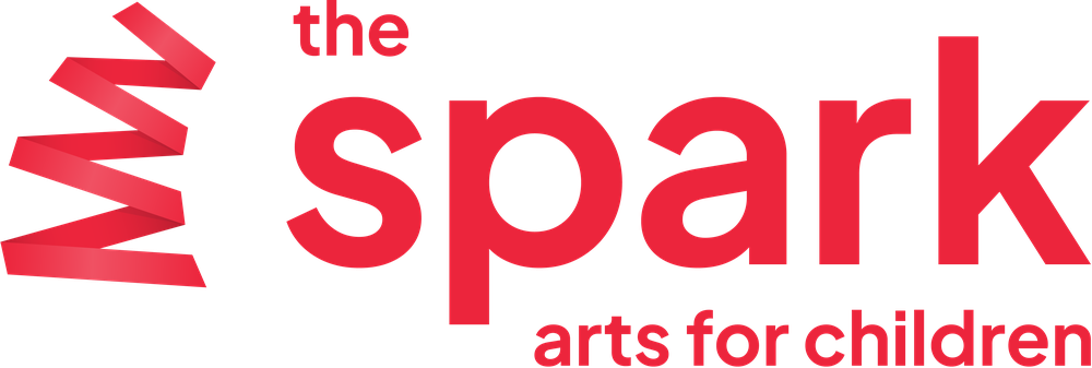 The logo for 'The Spark Arts for Children' - red text