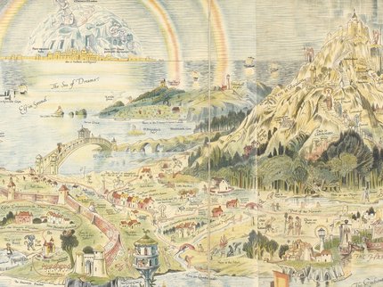 Ancient mappe of Fairyland designed by Bernard Sleigh horizontal crop 1.jpg