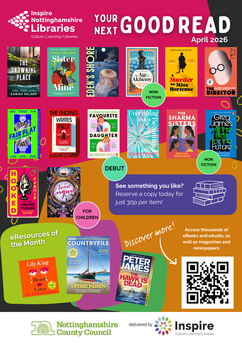 April's Your Next Good Read poster