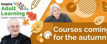 An orange-themed banner promoting Autumn courses coming soon