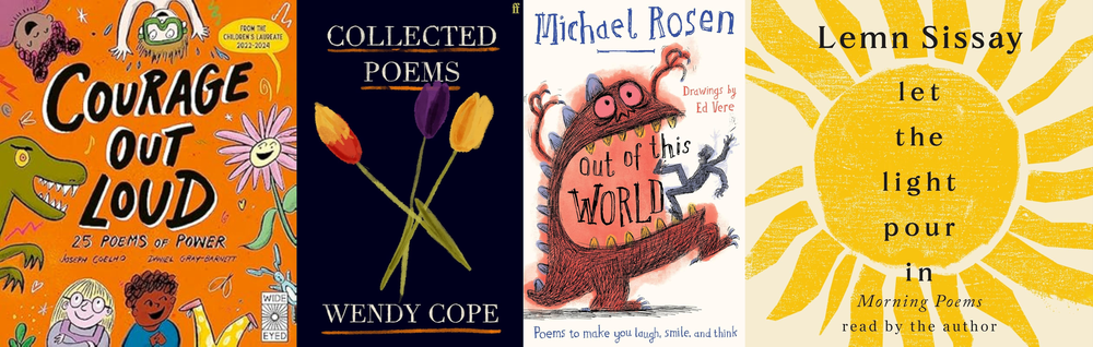 Book covers for new poetry on eAudio and eBook