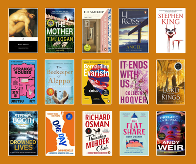 Collage of book covers from the Inspire's Favourite Reads longlist
