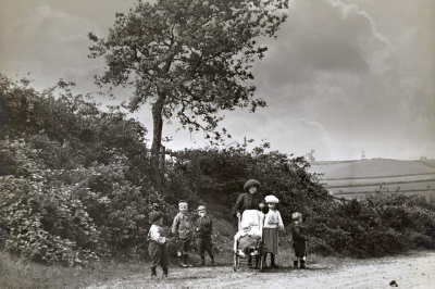 Archive image of a family walking