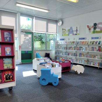Improved childrens area showing display stock