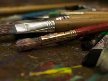 Artist paintbrushes