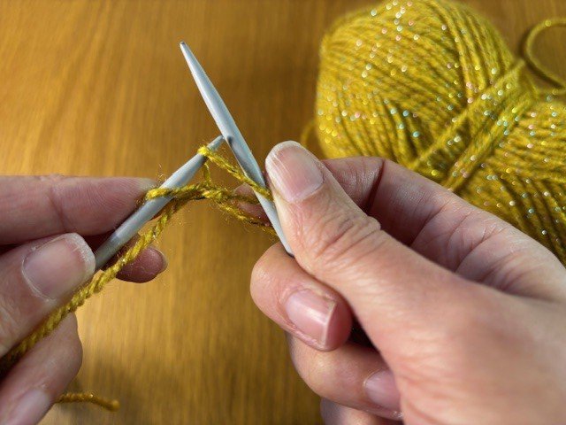 Photo of knitting casting on