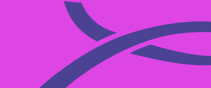 Purple curved lines against a magenta background.