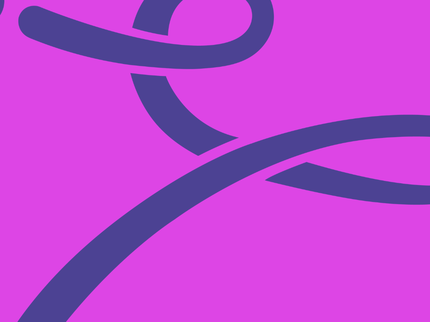 Purple curved lines against a magenta background.