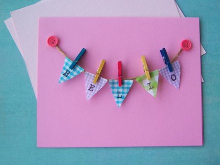 Crafts, card with words Hello.jpg
