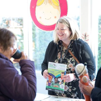 Official reopening of Bilsthorpe Library - Inspire Learning stall