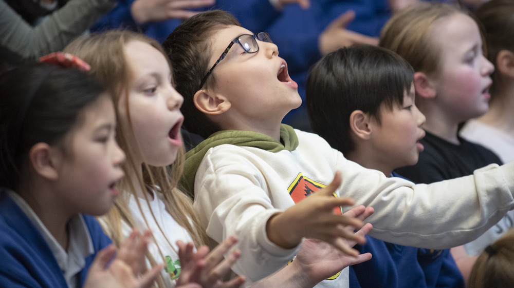 Singers at our Trust Choirs Concert, Albert Hall Nottingham March 2023