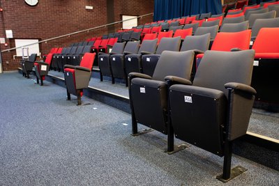 side view of the cinema seats mansfield auditorium