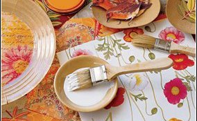 decoupage  crafts  brush