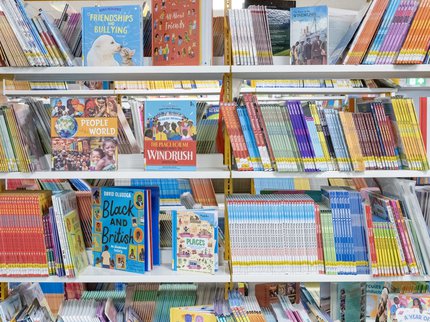 Rows of diverse books