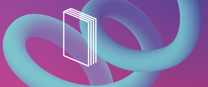 ELS graphic with a white book icon