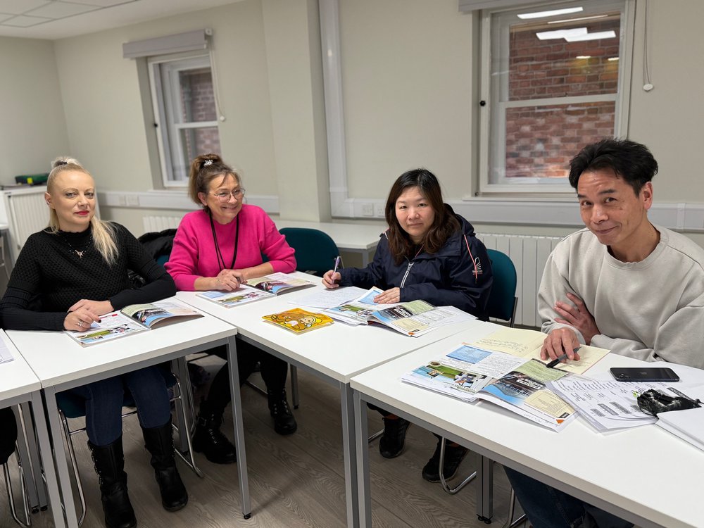 Learners in a classroom