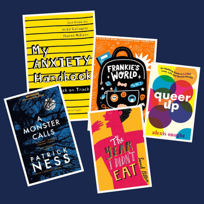 Collage of book covers from the Reading Well for Teens collection