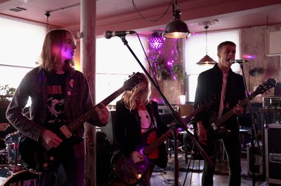 A young band - young people playing various instruments