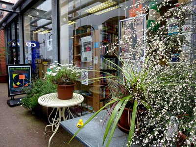 Photo of the front of Five Leaves bookshop