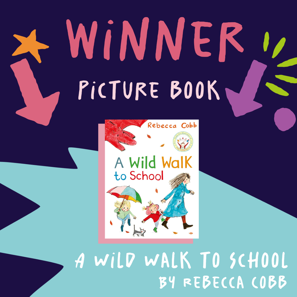 2025 Primary Book Award graphic with book cover of a Wild Walk to School