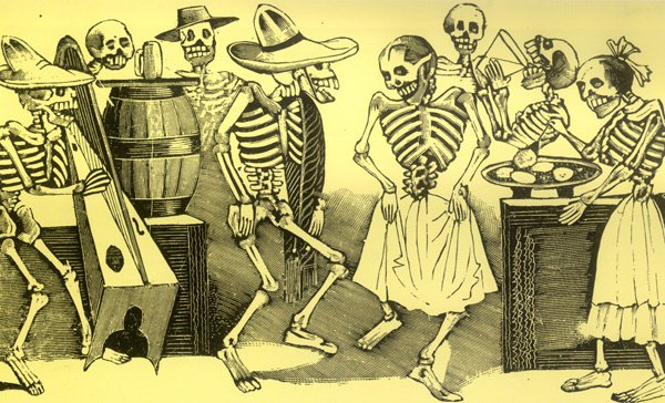 Gran fandango y francachela de todas las calaveras. José Guadalupe Posada