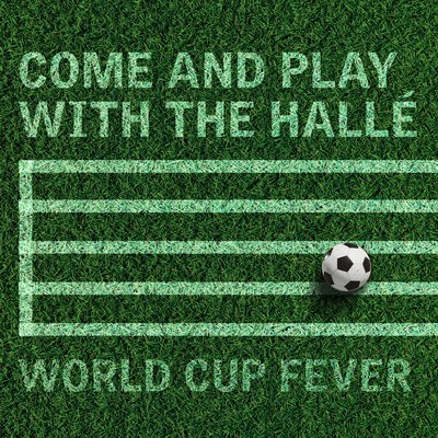 Graphic of football on a pitch