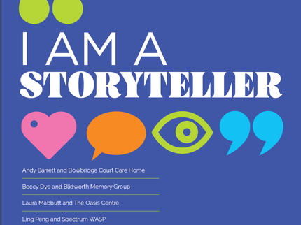 The front cover of the 'I Am A Storyteller' Publication