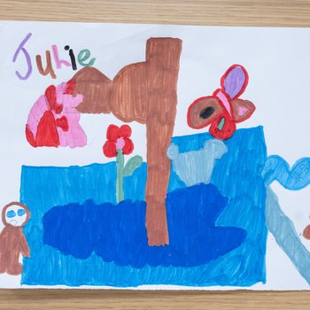 Artwork from I Am A Storyteller project at the Oasis Centre