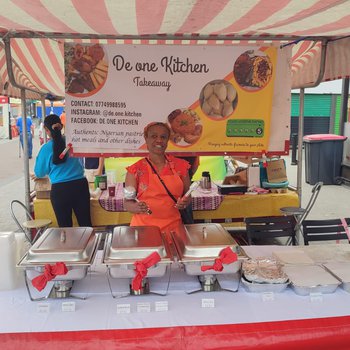 Photo of a Nigerian take away food stall