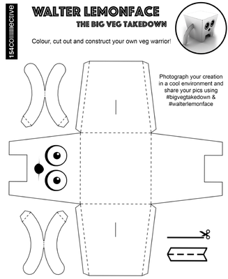 Diagram of Walter Lemonface craft cutout