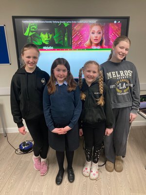 4 children in a choir