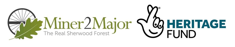 Miner2Major logo; Heritage lottery fund logo