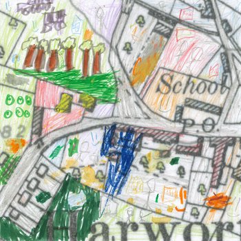 Childs Painting Of part of the Harworth and Bircotes Map