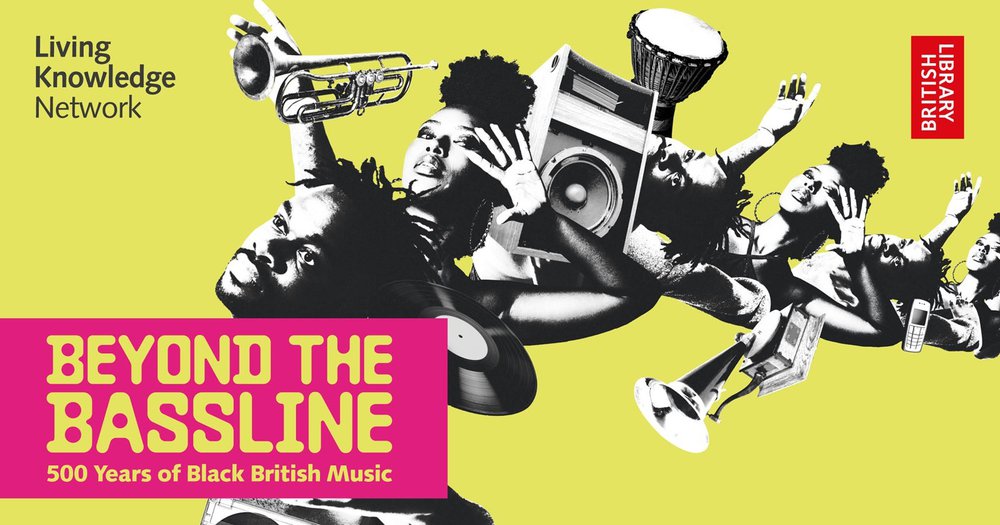 Beyond the Bassline Logo with dancing people and musicians