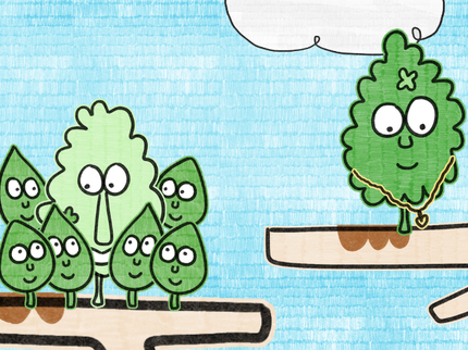 Animated leaves on branches, taken from the Leaf Number Three short film