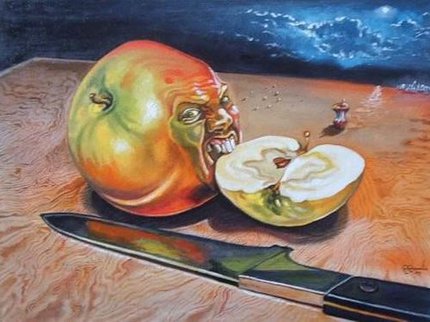 life drawing apple