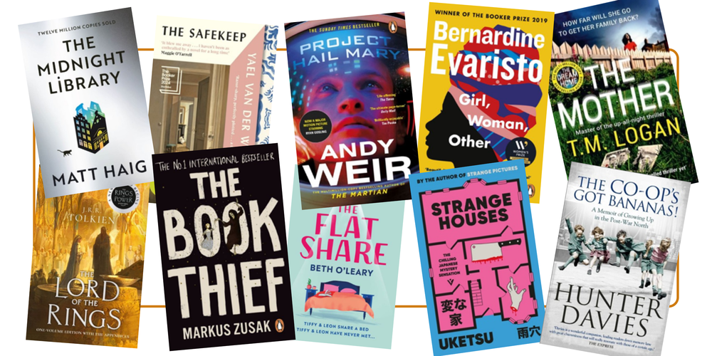A collection of book covers from our Inspire's Favourite Reads longlist