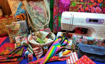 Sewing machine and accessories for bag making