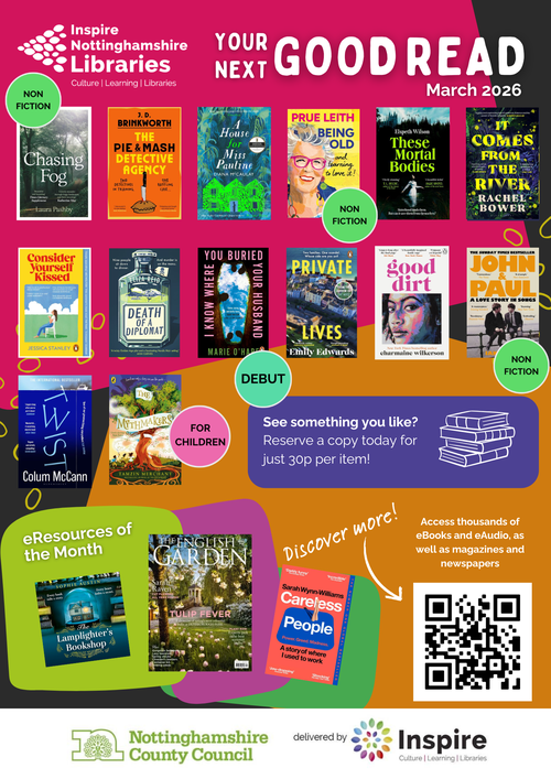 Image of March 2026's Your Next Good Read Poster