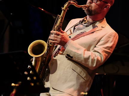 Jazz saxophonist Ben Martin performing