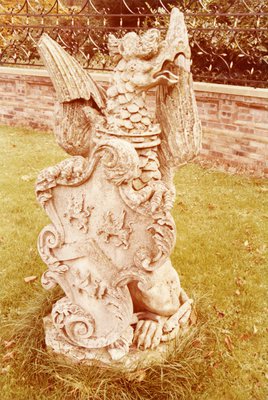 Carved stone griffon