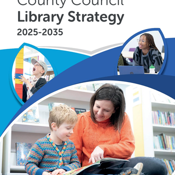 Cover of county council library strategy document